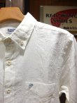 画像2: PHERROW'S フェローズ - C/Lシャンブレー7分袖ボタンダウンシャツ　ホワイト　【MADE IN JAPAN】