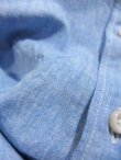 画像9: PHERROW'S フェローズ - C/Lシャンブレー7分袖ボタンダウンシャツ　サックス　【MADE IN JAPAN】