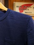 画像2: PHERROW'S フェローズ - スラブコットンプレーンクルーネックTシャツ　ネイビー　【MADE IN JAPAN】
