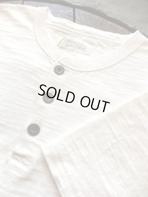 画像1: ORGUEIL オルゲイユ - Henry T-Shirt　White　【MADE IN JAPAN】