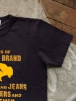 画像5: PHERROW'S フェローズ -  ”BUFFALO BRAND” フロッキープリントTシャツ　S,ブラック　【MADE IN JAPAN】