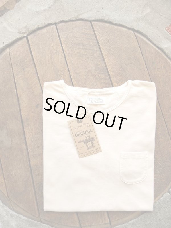 画像1: ★20％OFF★ORGUEIL オルゲイユ - Suvin Crew Neck T-Shirt　White　【MADE IN JAPAN】