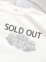 画像: STUDIO D'ARTISAN ダルチ - 吊り編みプリントTシャツ　ホワイト　【MADE IN JAPAN】　