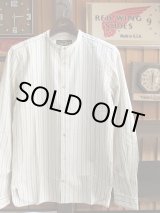 画像: ORGUEIL オルゲイユ - Band Collar Shirt　Stripe　【MADE IN JAPAN】