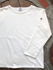 画像2: PHERROW'S フェローズ - バスクシャツ・ロンTee　ホワイト　【MADE IN JAPAN】
