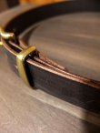 画像10: ORGUEIL オルゲイユ - Bridle Leather Belt　Brown　【MADE IN JAPAN】