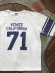画像1: PHERROW'S フェローズ -  VENICE CAL 71 フットボールTシャツ 　ホワイト　【MADE IN JAPAN】