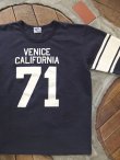 画像1: PHERROW'S フェローズ -  VENICE CAL 71 フットボールTシャツ 　ネイビー　【MADE IN JAPAN】