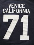 画像5: PHERROW'S フェローズ -  VENICE CAL 71 フットボールTシャツ 　ネイビー　【MADE IN JAPAN】