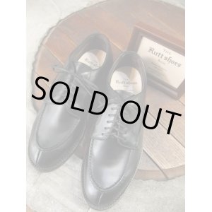 画像: The Rutt shoes & co.　ラッドシューズ - SPLIT V TIP OXFORD　Black　【MADE IN JAPAN】