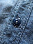 画像9: PHERROW'S フェローズ - 半袖ワークシャンブレーシャツ　ブルーシャンブレー　【MADE IN JAPAN】