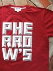 画像1: PHERROW'S フェローズ - 3D風ロゴ Tシャツ　バーガンディ