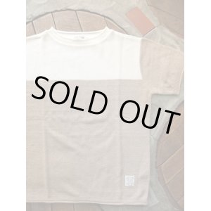 画像: Ranch Standard ランチスタンダード - ブロッキングニットTee　OFF×BEIGE　【MADE IN JAPAN】 