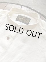 画像: ORGUEIL オルゲイユ - Band Collar Shirt　White　【MADE IN JAPAN】