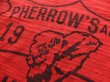 画像10: PHERROW'S フェローズ - ”PHERROW'S AND CO”プリントTシャツ　S,レッド　【MADE IN JAPAN】