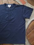 画像1: PHERROW'S フェローズ - ヘンリーネック Tシャツ　G,ネイビー
