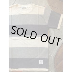 画像: Ranch Standard ランチスタンダード - ワイドボーダーニットTee　GRAY　【MADE IN JAPAN】 