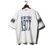 画像1: PHERROW'S フェローズ -  NY1977 フットボールT Tシャツ 袖ライン WHITE