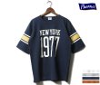 画像1: PHERROW'S フェローズ -  NY1977 フットボールT Tシャツ 袖ライン NAVY