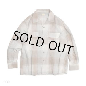 画像: GOWEST ゴーウェスト -  OUT OF BORDER SHIRTS／BIG CHECK　Beige