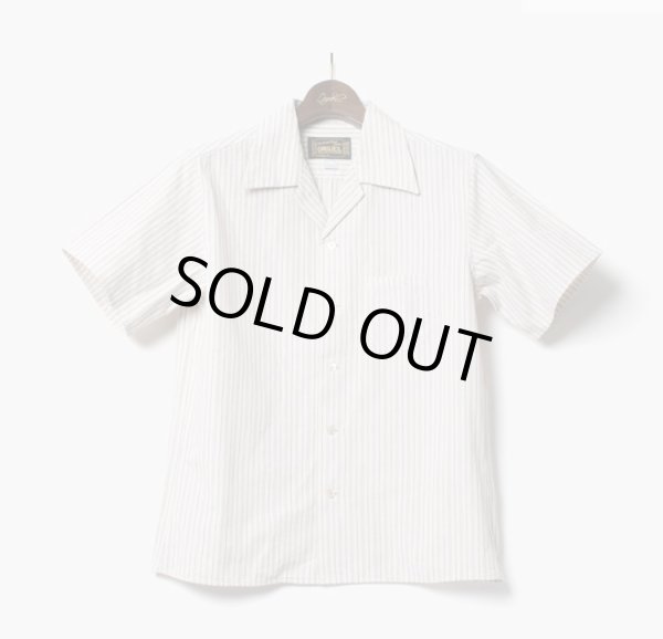 画像1: ORGUEIL オルゲイユ - Open Collared Shirt　ストライプ