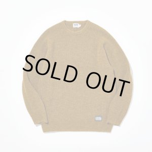 画像: PHERROW'S フェローズ - RIB KNIT CREW NECK　マスタード