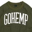 画像2: GOHEMP ゴーヘンプ -CREW PK SWEAT / H/C FLEECE+PRIN　HERB GREEN