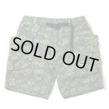 画像: GOHEMP ゴーヘンプ -HEMP UTILITY SHORTS／H/C WEATHER "LOTUS PRINT" GREEN