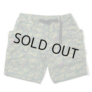 画像: GOHEMP ゴーヘンプ -HEMP UTILITY SHORTS／H/C WEATHER "LOTUS PRINT" GREEN