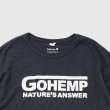 画像4: GOHEMP ゴーヘンプ - NATURE'S ANSWER／LONG SLEEVE TEE/GUNMETAL GRAY CHOO