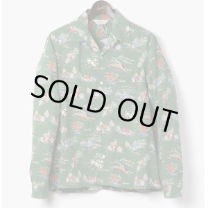 画像: ORGUEIL オルゲイユ - Long Sleeve Aloha Shirt：Green