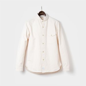 画像: ORGUEIL オルゲイユ - Shawl Collar Shirt : BEIGE　