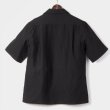 画像2: ORGUEIL オルゲイユ - Open Collar Shirt: BLACK