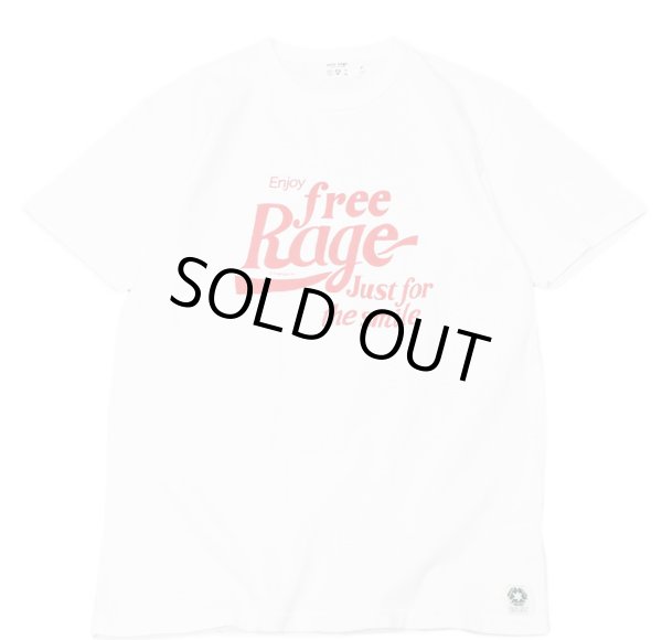 画像1: free rage -"Enjoy" リサイクルコットンTee:WHITE