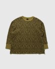 画像2: GOHEMP ゴーヘンプ - HEMP WAFFFLE WIDE CREW：LINDEN GREEN