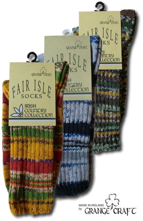 画像:  GRANGE CRAFT - FAIR ISLE SOCKS　全8カラーをアップしましたっ！