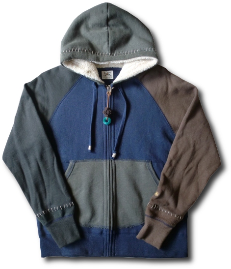 画像: GO HEMP - GRASS PARKA MULTI 　ネイビーが再入荷しました！