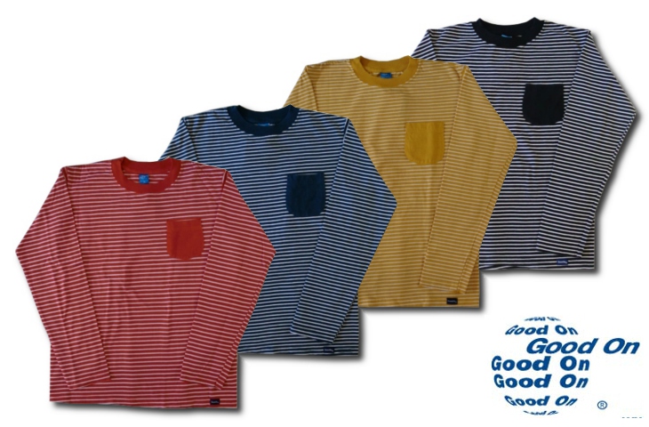 画像: GOOD ON - L/S BORDER POCKET TEE！