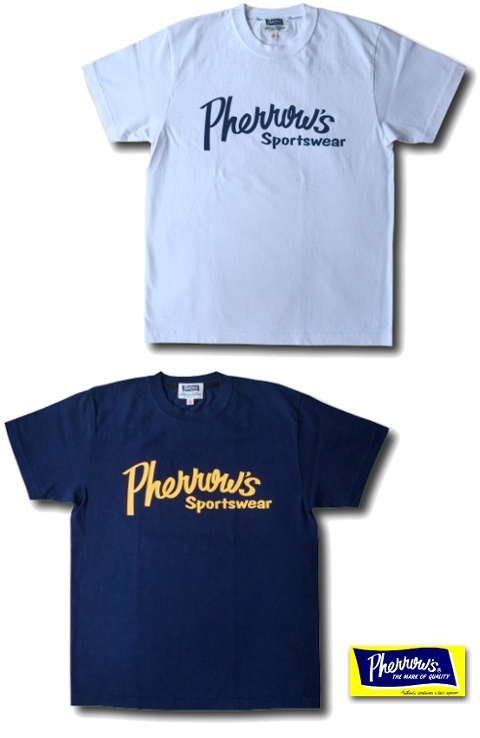 画像:  PHERROW'S - PHERROW'S定番ロゴTシャツ　【PT1】　2カラーアップしました！！