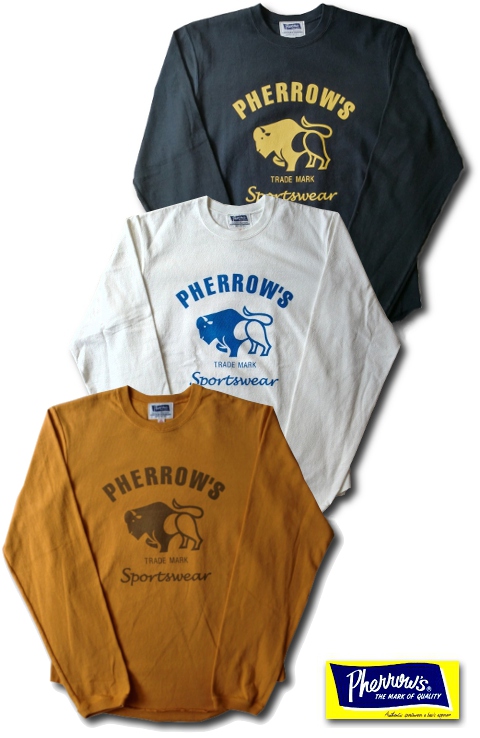 画像:  PHERROW'S - ''BUFFALO''　ロンT　[12W-PVLT1]　3カラー　入荷しました！