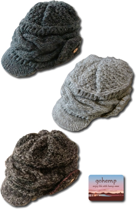 画像:  GO HEMP - EARCUFF KNIT CAP　[GHG0023MAD]　3カラー入荷！