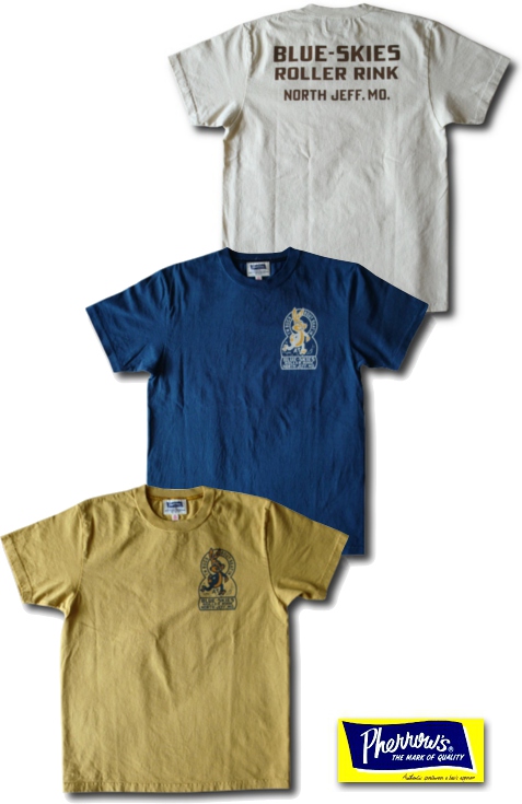 画像: PHERROW'S  - ''BLUE SKIES'' Tシャツ　［13S-PT4］　3カラー入荷しました！！