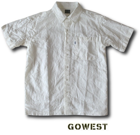 画像:  GO WEST -　SLIT SHIRTS　［GWS2035VCS］ ホワイト 入荷しました！！