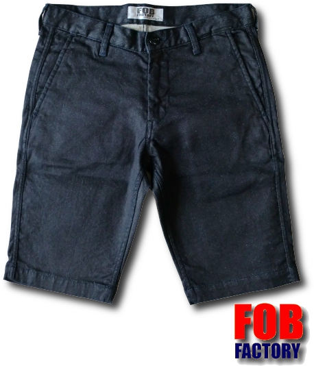 画像: F.O.B factory - Relax Duenim Shorts  ワンウォッシュ　再入荷しサイズ揃いました！　