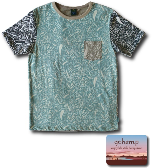 画像: GO HEMP - S/SL PK TEE PAISLEY PRINT　GHC4208PSL　マルチカラーが入荷！