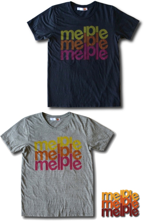 画像: melple - グラデーションロゴプリントTシャツ　[13FW-MP013]　２カラー入荷しました！