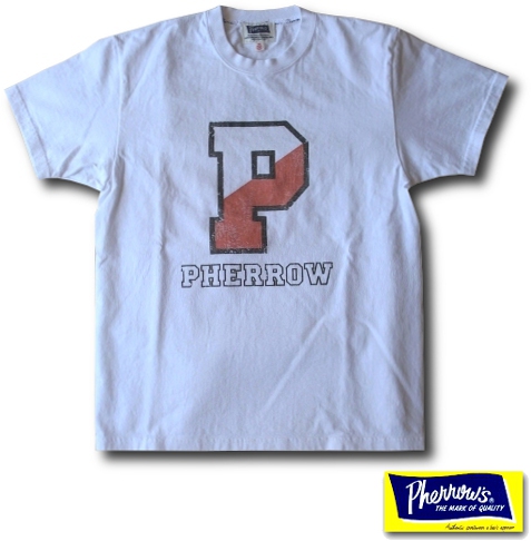 画像: PHERROW'S - ''P PHERROWS''Ｔシャツ　［13S-PT15］　ホワイト　入荷しました！