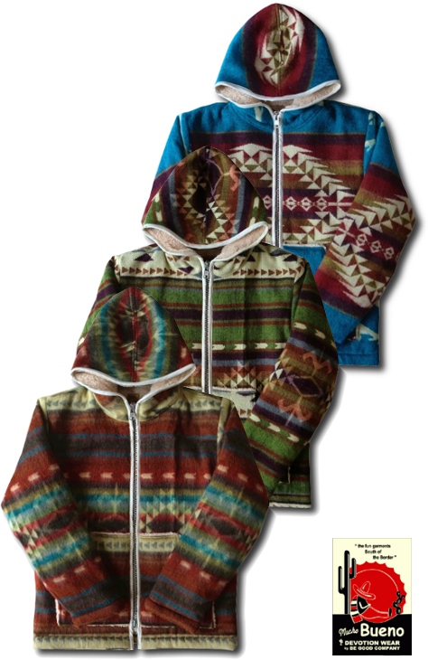 画像: Mucho Bueno - ECUADOR HOOD JACKET　3カラー入荷！