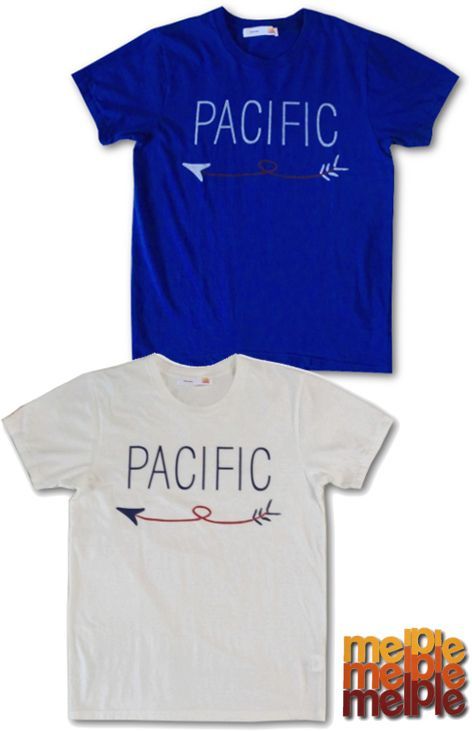 画像: melple - プリントTシャツ ”PACIFIC”