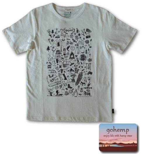 画像: GO HEMP × 501.yamanaka - GOHEMP,GOCAMP S/SL TEE　再入荷